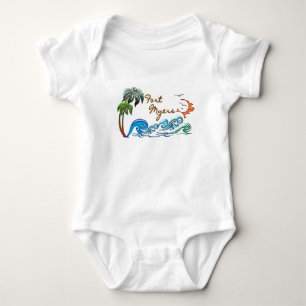 3d Palms, Waves & Sunset FORT MYERS Baby Bodysuit