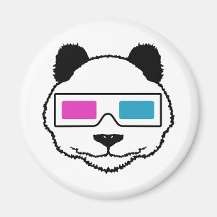 3D Panda Magnet