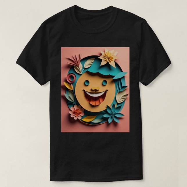3D Paper Art Design T-shirt  (Design Front)
