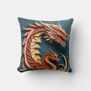 3D Paper Art Design T-shirt Cushion