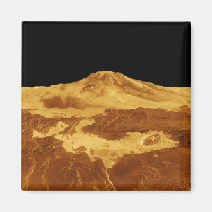 3D Perspective View of Maat Mons on Venus Magnet