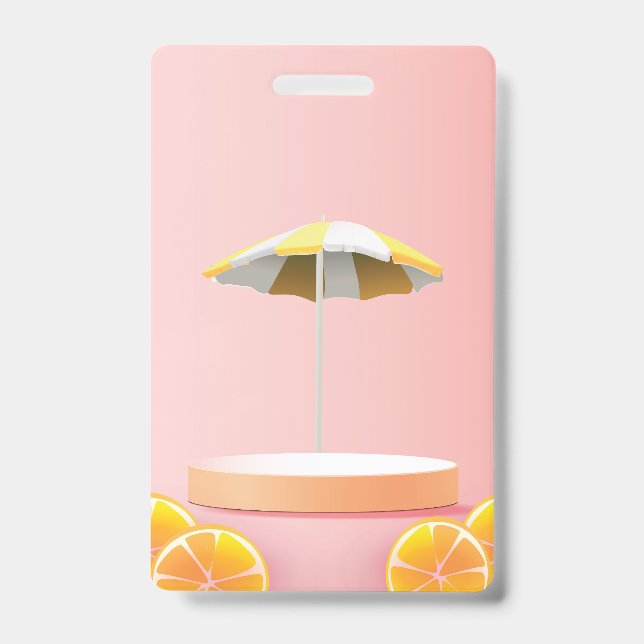 3d podium ID badge (Front)