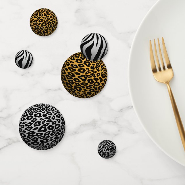 3D Pop Animal Print Confetti (Group)
