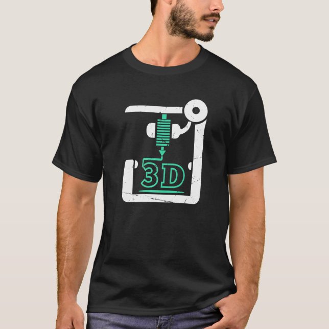 3d Printer Cnc G Code 3d Printer T-Shirt (Front)