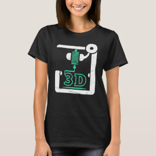 3d Printer Cnc G Code 3d Printer T-Shirt