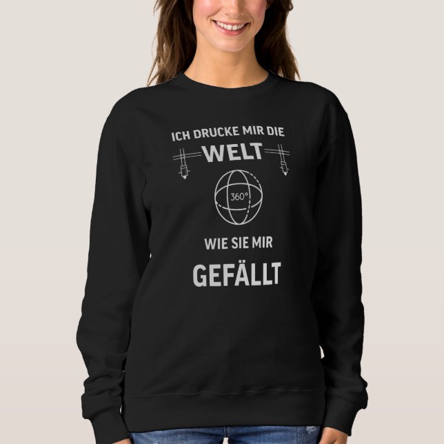 3d Printer I 3d Printing Cnc Cad Motif For Model M Sweatshirt (Front)