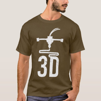 3D Printer Nozzle Design  Cool 3D Printing Geek T-Shirt