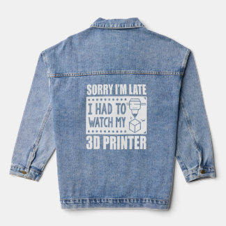 3d Printing 3d Printer Workers Had To Watch My 3d  Denim Jacket