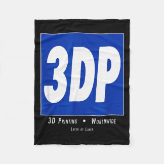 3d Printing 3dp Logo For Makers And Engineers  Fleece Blanket