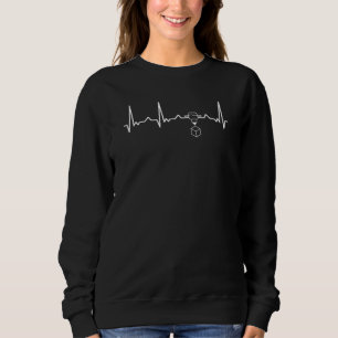 3D Printing Printer Nerd Geek Funny EKG Heartbeat Sweatshirt