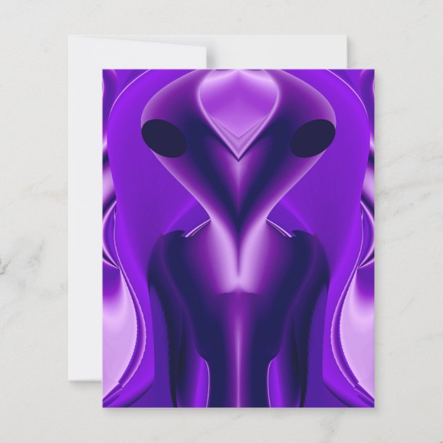 3D Purple Rainbow Dreams , Alien (Front)