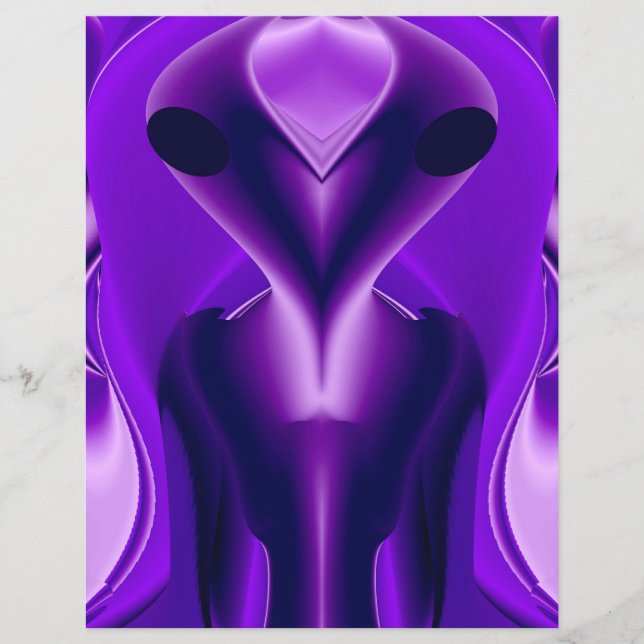 3D Purple Rainbow Dreams , Alien Flyer (Front)