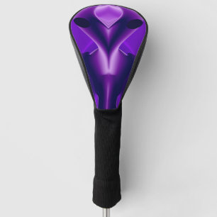 3D Purple Rainbow Dreams , Alien Golf Head Cover