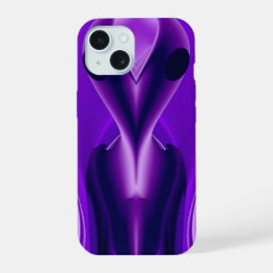 3D Purple Rainbow Dreams , Alien iPhone 15 Case