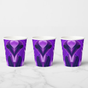 3D Purple Rainbow Dreams , Alien Paper Cups