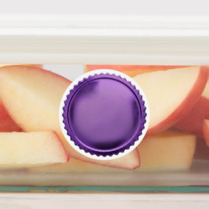3D Purple Seal Foil Starburst Award Medal