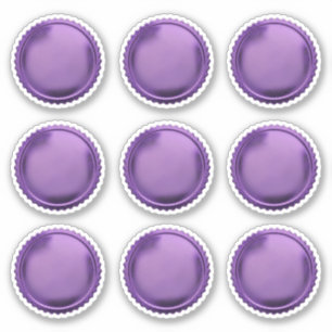 3D Purple Seal Foil Starburst Award Medal x9