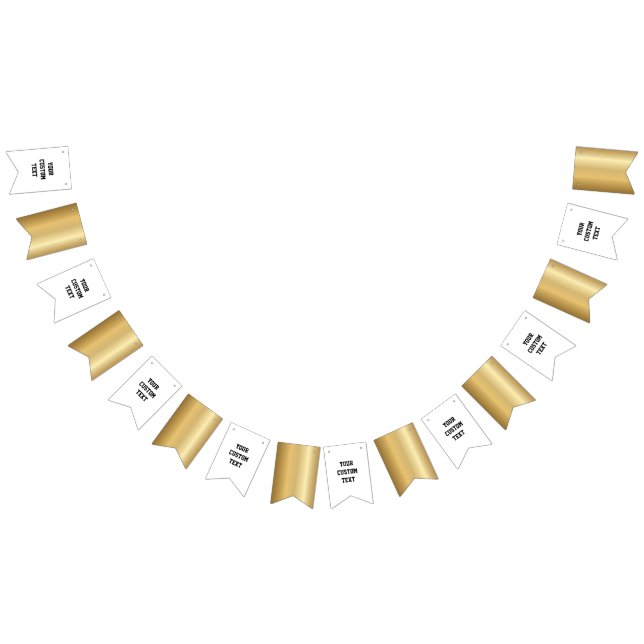 3D Realistic Gold Medal Custom Editable Award Bunting (All)