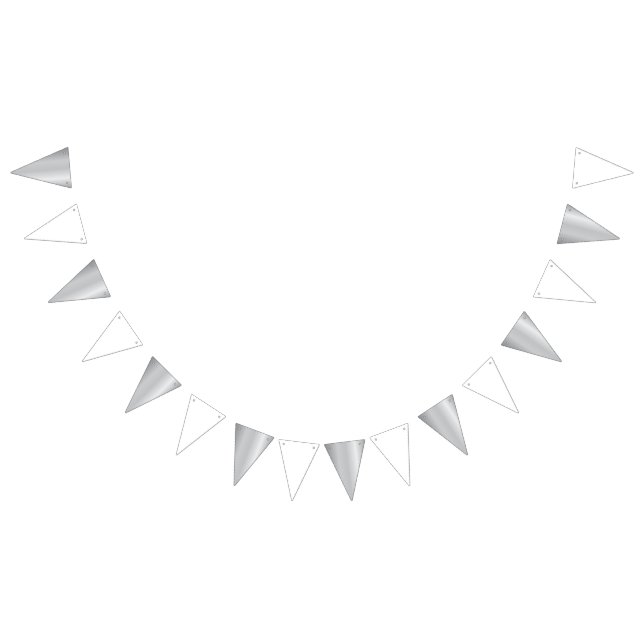 3D Realistic Silver Medal Custom Editable Award Bunting (All)