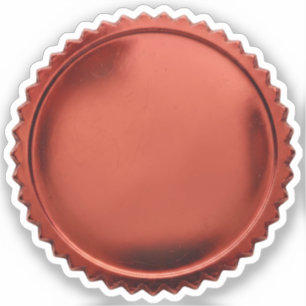 3D Red Seals Foil Starburst Excellence Award Medal