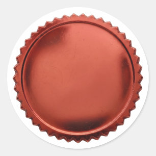 3D Red Seals Foil Starburst Excellence Award Medal