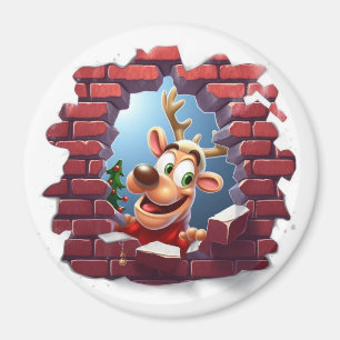 3D Reindeer Magnet