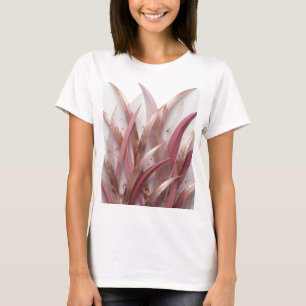3D RENDERED ABSTRACT BACKGROUND WITH METALLIC LEAV T-Shirt