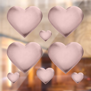 3D Rose Gold Foil Heart Love Wedding Medal