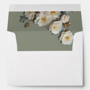 3D Roses Flowers Wedding Envelope