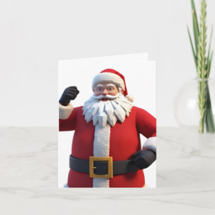 3D Santa Claus Christmas Greeting Card – Festive H