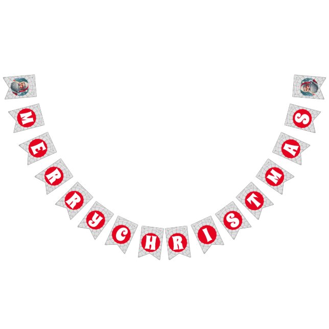 3D Santa Claus Christmas Red Holiday Bunting (All)