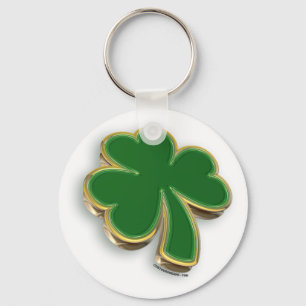 3D Shamrock Key Ring