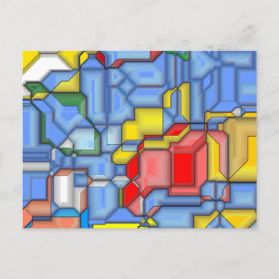 3D shapes Postcard