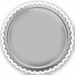 3D Silver Foil Starburst Excellence Award Medal