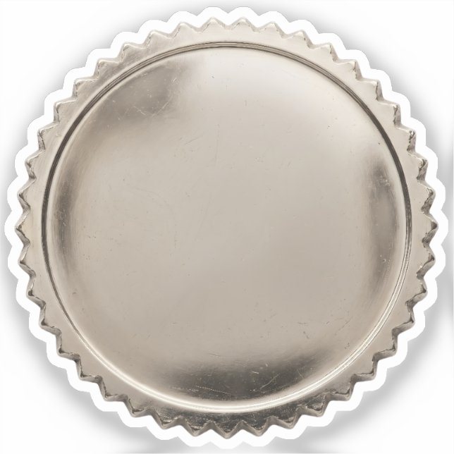 3D Silver Foil Starburst Excellence Award Medal (Front)