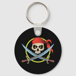 3D Skull and Crossbones Key Ring