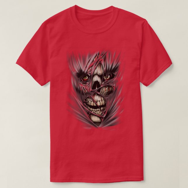 3D Skull T-Shirt (Design Front)