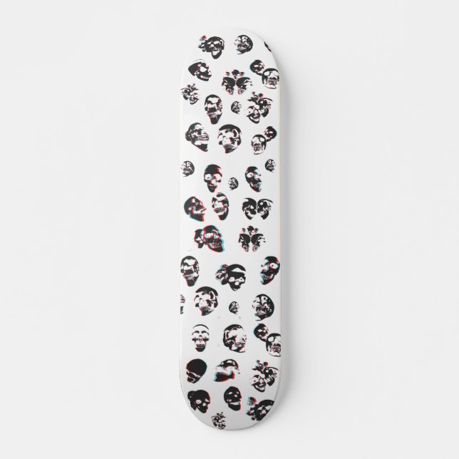 3D Skulls: Custom Skateboard (Front)