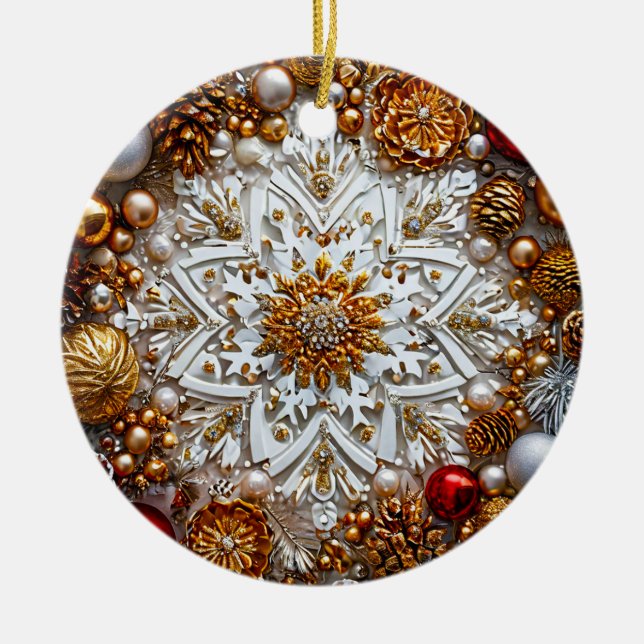 3d snowflake ornament (Front)