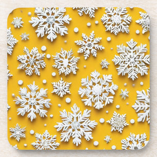 3d snowflakes coaster
