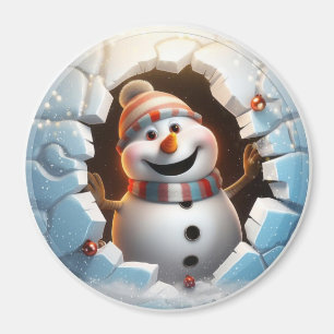 3D Snowman Magnet