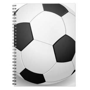 3D Soccer Ball Spiral Notebook