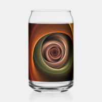 3D Spiral Abstract Warm Colors Modern Fractal Art