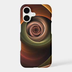3D Spiral Abstract Warm Colours Modern Fractal Art