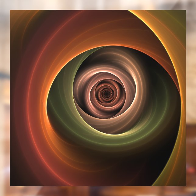 3D Spiral Abstract Warm Colours Modern Fractal Art (Sheet 2)