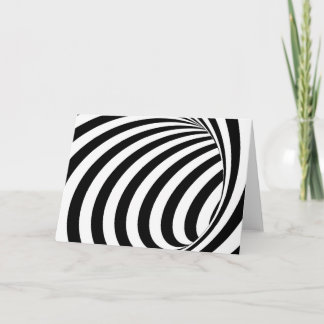 3D Spiral Hole Optical Illusion Card