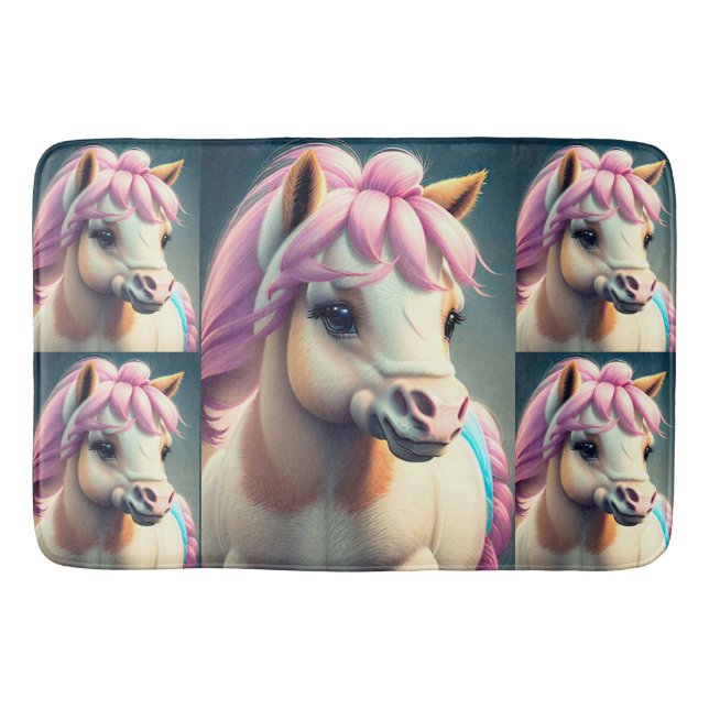 3D Spirit Pony 1 Bath Mat (Front)