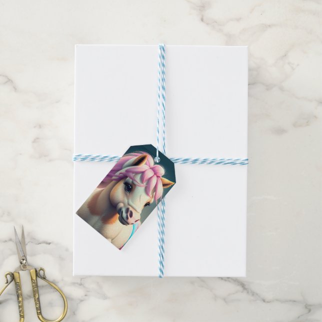 3D Spirit Pony 1 Gift Tags (With Twine)