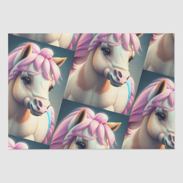 3D Spirit Pony 1 Tissue Paper (Front)