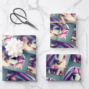 3D Spirit Pony 2 Wrapping Paper Sheet